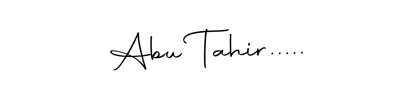 Create a beautiful signature design for name Abu Tahir...... With this signature (Autography-DOLnW) fonts, you can make a handwritten signature for free. Abu Tahir..... signature style 10 images and pictures png