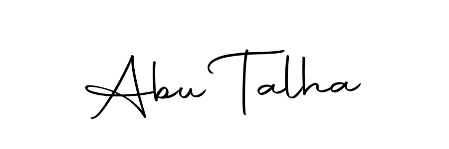 You should practise on your own different ways (Autography-DOLnW) to write your name (Abu Talha) in signature. don't let someone else do it for you. Abu Talha signature style 10 images and pictures png