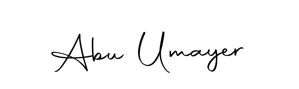 How to make Abu Umayer name signature. Use Autography-DOLnW style for creating short signs online. This is the latest handwritten sign. Abu Umayer signature style 10 images and pictures png
