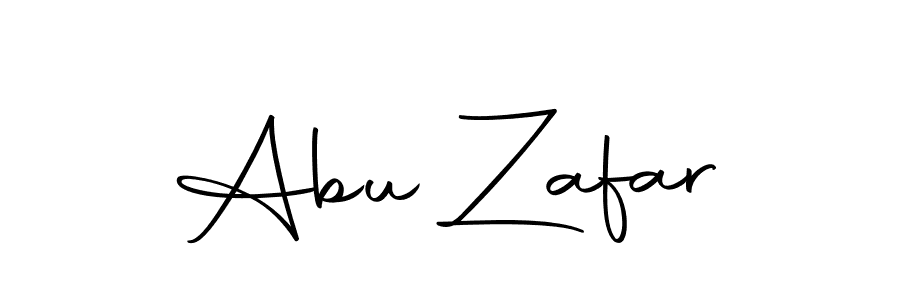 How to make Abu Zafar name signature. Use Autography-DOLnW style for creating short signs online. This is the latest handwritten sign. Abu Zafar signature style 10 images and pictures png