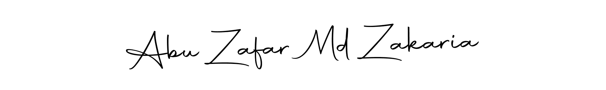 Make a beautiful signature design for name Abu Zafar Md Zakaria. Use this online signature maker to create a handwritten signature for free. Abu Zafar Md Zakaria signature style 10 images and pictures png