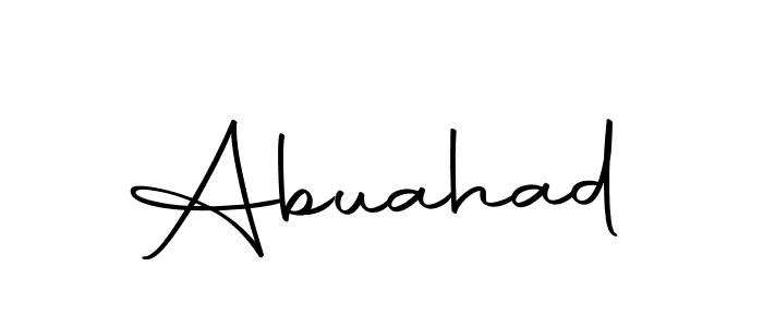 How to make Abuahad name signature. Use Autography-DOLnW style for creating short signs online. This is the latest handwritten sign. Abuahad signature style 10 images and pictures png