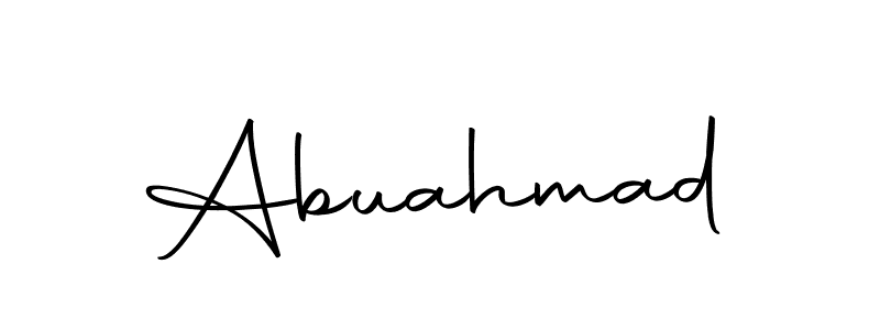 Design your own signature with our free online signature maker. With this signature software, you can create a handwritten (Autography-DOLnW) signature for name Abuahmad. Abuahmad signature style 10 images and pictures png