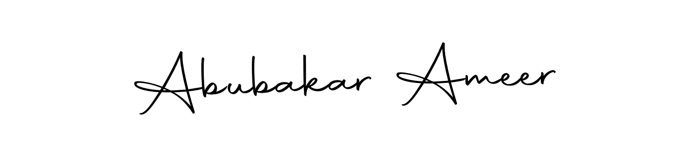 You should practise on your own different ways (Autography-DOLnW) to write your name (Abubakar Ameer) in signature. don't let someone else do it for you. Abubakar Ameer signature style 10 images and pictures png