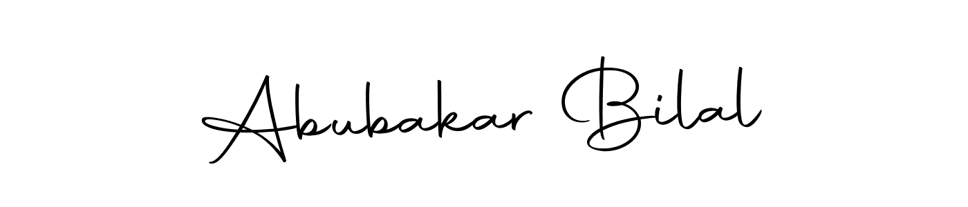 Design your own signature with our free online signature maker. With this signature software, you can create a handwritten (Autography-DOLnW) signature for name Abubakar Bilal. Abubakar Bilal signature style 10 images and pictures png