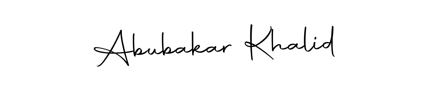 How to make Abubakar Khalid signature? Autography-DOLnW is a professional autograph style. Create handwritten signature for Abubakar Khalid name. Abubakar Khalid signature style 10 images and pictures png