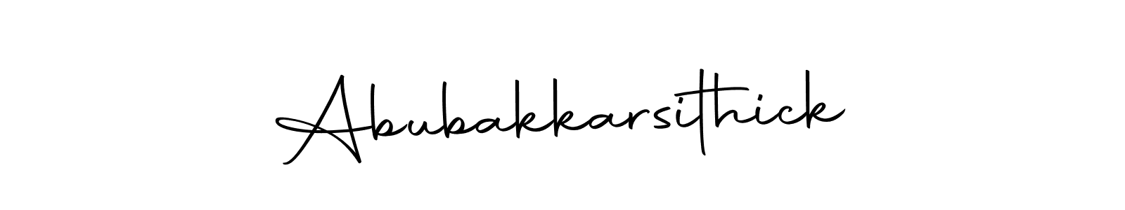 Make a beautiful signature design for name Abubakkarsithick. Use this online signature maker to create a handwritten signature for free. Abubakkarsithick signature style 10 images and pictures png