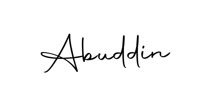 Use a signature maker to create a handwritten signature online. With this signature software, you can design (Autography-DOLnW) your own signature for name Abuddin. Abuddin signature style 10 images and pictures png