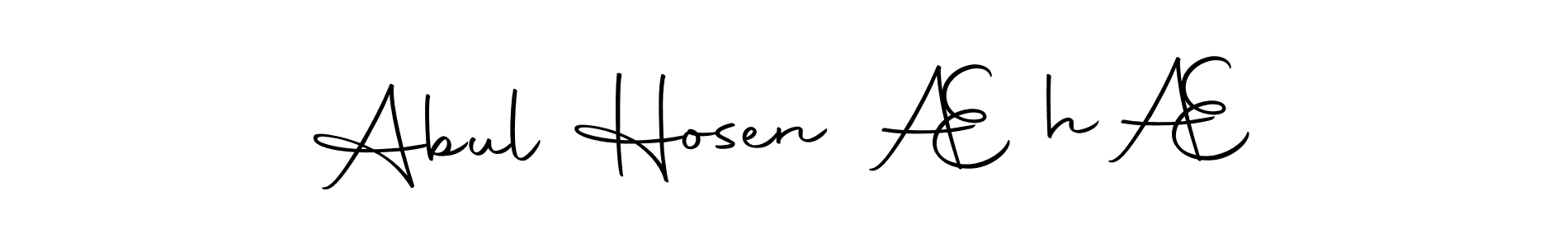 Use a signature maker to create a handwritten signature online. With this signature software, you can design (Autography-DOLnW) your own signature for name Abul Hosen ÆẞhÆ. Abul Hosen ÆẞhÆ signature style 10 images and pictures png