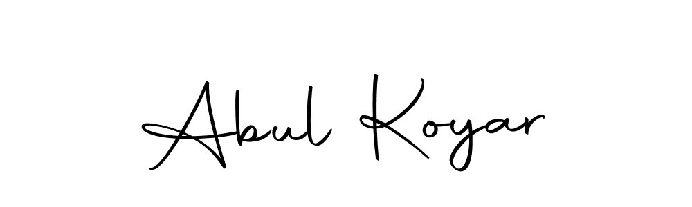 Make a short Abul Koyar signature style. Manage your documents anywhere anytime using Autography-DOLnW. Create and add eSignatures, submit forms, share and send files easily. Abul Koyar signature style 10 images and pictures png
