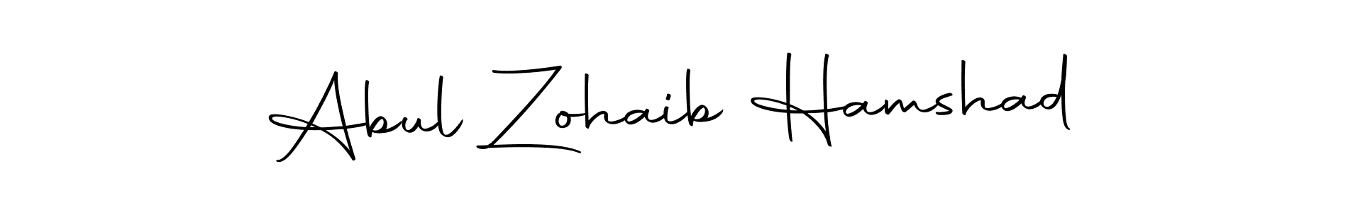 Make a beautiful signature design for name Abul Zohaib Hamshad. Use this online signature maker to create a handwritten signature for free. Abul Zohaib Hamshad signature style 10 images and pictures png