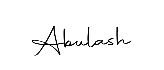 Design your own signature with our free online signature maker. With this signature software, you can create a handwritten (Autography-DOLnW) signature for name Abulash. Abulash signature style 10 images and pictures png