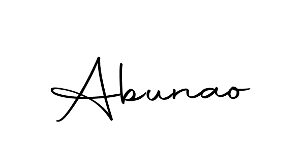 How to make Abunao signature? Autography-DOLnW is a professional autograph style. Create handwritten signature for Abunao name. Abunao signature style 10 images and pictures png