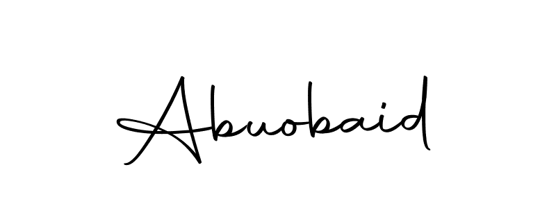Use a signature maker to create a handwritten signature online. With this signature software, you can design (Autography-DOLnW) your own signature for name Abuobaid. Abuobaid signature style 10 images and pictures png