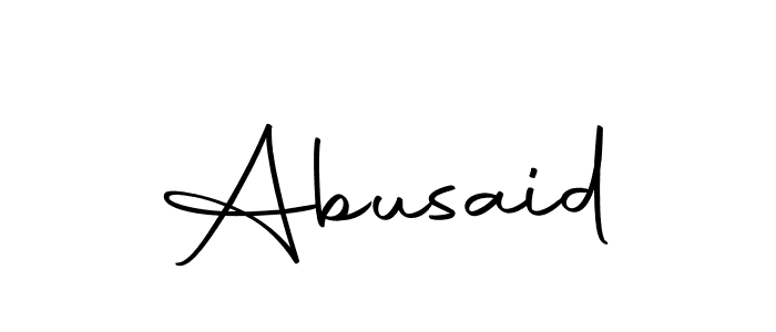 Design your own signature with our free online signature maker. With this signature software, you can create a handwritten (Autography-DOLnW) signature for name Abusaid. Abusaid signature style 10 images and pictures png