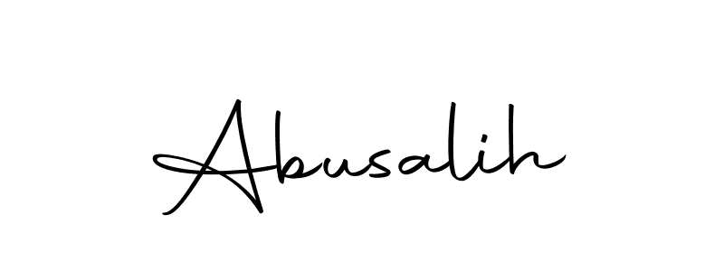 Design your own signature with our free online signature maker. With this signature software, you can create a handwritten (Autography-DOLnW) signature for name Abusalih. Abusalih signature style 10 images and pictures png