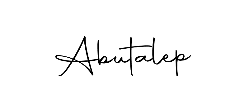 How to make Abutalep name signature. Use Autography-DOLnW style for creating short signs online. This is the latest handwritten sign. Abutalep signature style 10 images and pictures png