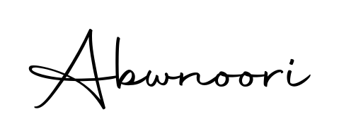 An effortless, minimalist signature concept for Abwnoori using Autography-DOLnW design. Clean lines that look great on any document. Abwnoori signature style 10 images and pictures png