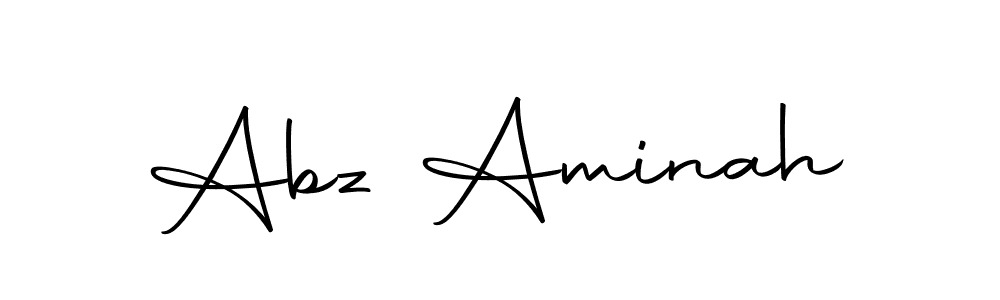 You should practise on your own different ways (Autography-DOLnW) to write your name (Abz Aminah) in signature. don't let someone else do it for you. Abz Aminah signature style 10 images and pictures png