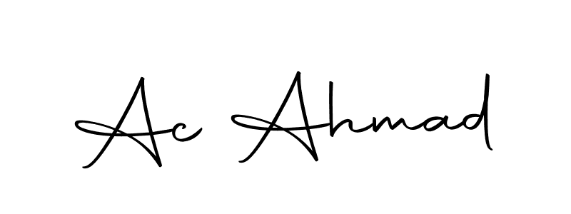 Design your own signature with our free online signature maker. With this signature software, you can create a handwritten (Autography-DOLnW) signature for name Ac Ahmad. Ac Ahmad signature style 10 images and pictures png