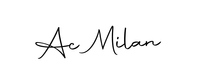 Ac Milan stylish signature style. Best Handwritten Sign (Autography-DOLnW) for my name. Handwritten Signature Collection Ideas for my name Ac Milan. Ac Milan signature style 10 images and pictures png