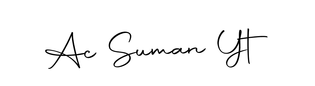 Design your own signature with our free online signature maker. With this signature software, you can create a handwritten (Autography-DOLnW) signature for name Ac Suman Yt. Ac Suman Yt signature style 10 images and pictures png