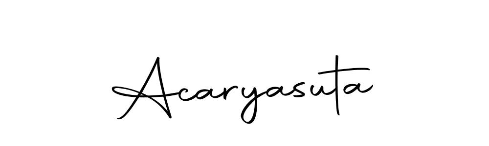 How to make Acaryasuta signature? Autography-DOLnW is a professional autograph style. Create handwritten signature for Acaryasuta name. Acaryasuta signature style 10 images and pictures png