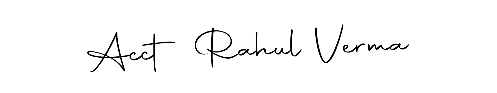 Here are the top 10 professional signature styles for the name Acct Rahul Verma. These are the best autograph styles you can use for your name. Acct Rahul Verma signature style 10 images and pictures png