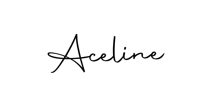 The best way (Autography-DOLnW) to make a short signature is to pick only two or three words in your name. The name Aceline include a total of six letters. For converting this name. Aceline signature style 10 images and pictures png