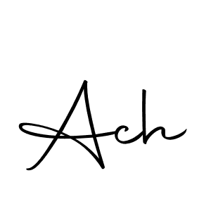 Design your own signature with our free online signature maker. With this signature software, you can create a handwritten (Autography-DOLnW) signature for name Ach. Ach signature style 10 images and pictures png