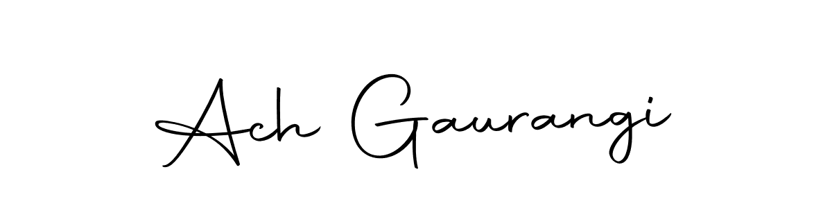 Similarly Autography-DOLnW is the best handwritten signature design. Signature creator online .You can use it as an online autograph creator for name Ach Gaurangi. Ach Gaurangi signature style 10 images and pictures png