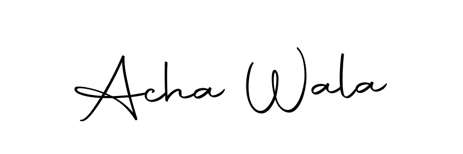 How to Draw Acha Wala signature style? Autography-DOLnW is a latest design signature styles for name Acha Wala. Acha Wala signature style 10 images and pictures png