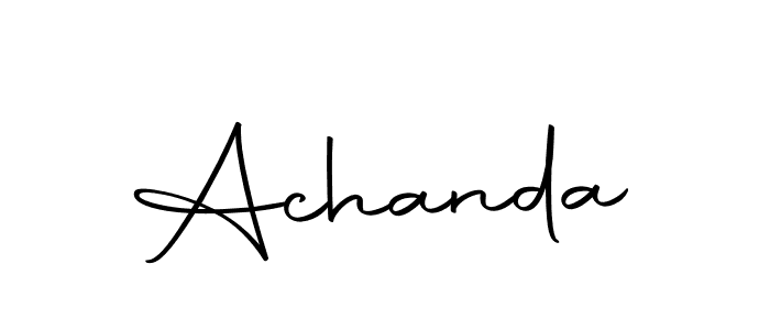 Make a short Achanda signature style. Manage your documents anywhere anytime using Autography-DOLnW. Create and add eSignatures, submit forms, share and send files easily. Achanda signature style 10 images and pictures png