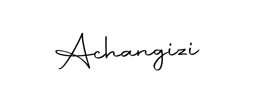 Create a beautiful signature design for name Achangizi. With this signature (Autography-DOLnW) fonts, you can make a handwritten signature for free. Achangizi signature style 10 images and pictures png