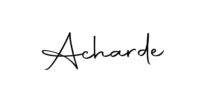 The best way (Autography-DOLnW) to make a short signature is to pick only two or three words in your name. The name Acharde include a total of six letters. For converting this name. Acharde signature style 10 images and pictures png