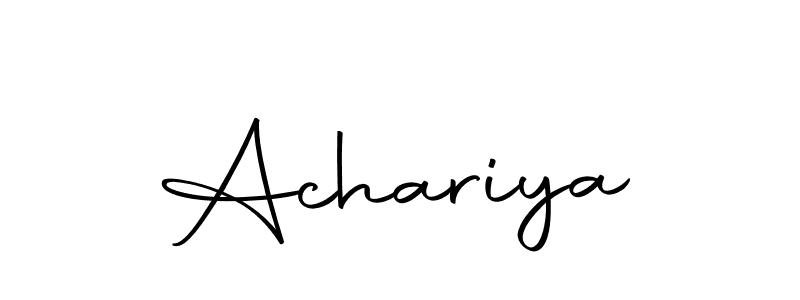 Create a beautiful signature design for name Achariya. With this signature (Autography-DOLnW) fonts, you can make a handwritten signature for free. Achariya signature style 10 images and pictures png