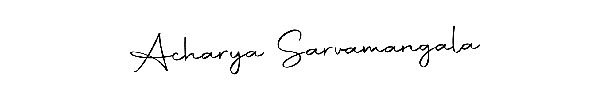 Create a beautiful signature design for name Acharya Sarvamangala. With this signature (Autography-DOLnW) fonts, you can make a handwritten signature for free. Acharya Sarvamangala signature style 10 images and pictures png