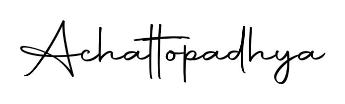 Elevate your brand with a stunning Achattopadhya eSignature. The Autography-DOLnW style provides a balanced, flowing aesthetic for everyday signing. Achattopadhya signature style 10 images and pictures png