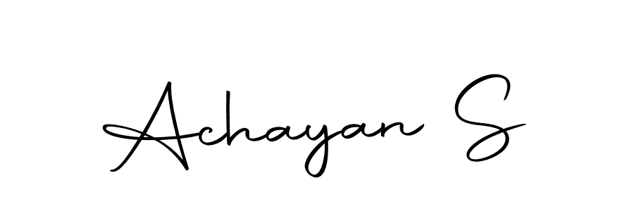 Make a beautiful signature design for name Achayan S. With this signature (Autography-DOLnW) style, you can create a handwritten signature for free. Achayan S signature style 10 images and pictures png