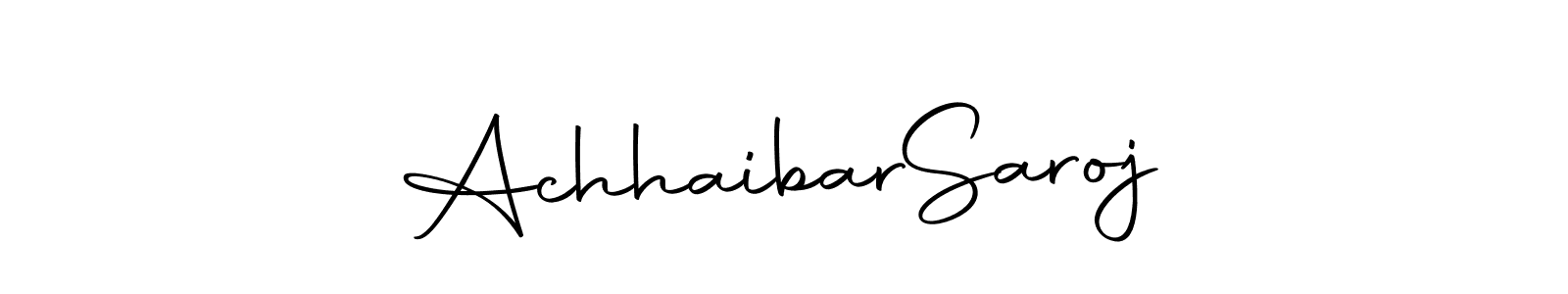 Make a beautiful signature design for name Achhaibar  Saroj. Use this online signature maker to create a handwritten signature for free. Achhaibar  Saroj signature style 10 images and pictures png