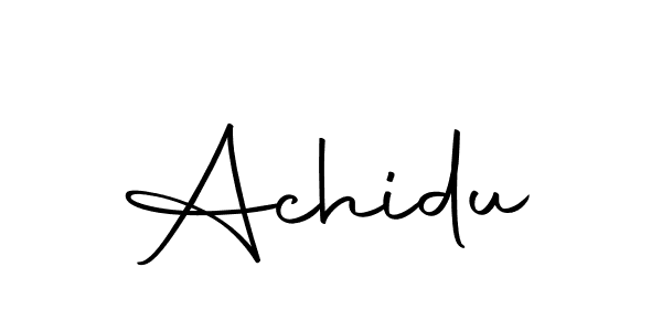 You should practise on your own different ways (Autography-DOLnW) to write your name (Achidu) in signature. don't let someone else do it for you. Achidu signature style 10 images and pictures png