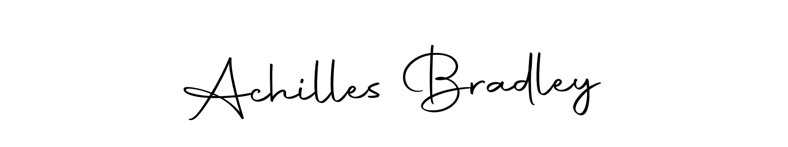 Achilles Bradley stylish signature style. Best Handwritten Sign (Autography-DOLnW) for my name. Handwritten Signature Collection Ideas for my name Achilles Bradley. Achilles Bradley signature style 10 images and pictures png