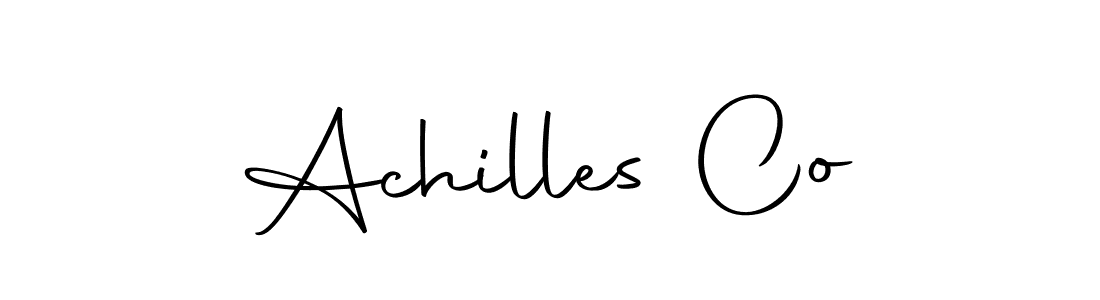 The best way (Autography-DOLnW) to make a short signature is to pick only two or three words in your name. The name Achilles Co include a total of six letters. For converting this name. Achilles Co signature style 10 images and pictures png