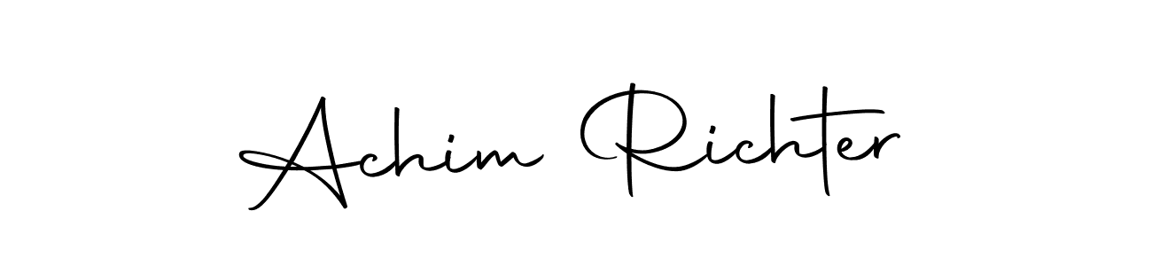 The best way (Autography-DOLnW) to make a short signature is to pick only two or three words in your name. The name Achim Richter include a total of six letters. For converting this name. Achim Richter signature style 10 images and pictures png