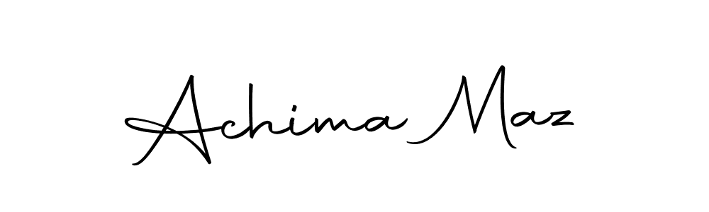Design your own signature with our free online signature maker. With this signature software, you can create a handwritten (Autography-DOLnW) signature for name Achima Maz. Achima Maz signature style 10 images and pictures png