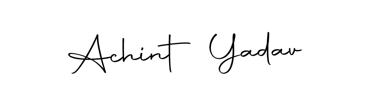 How to make Achint Yadav signature? Autography-DOLnW is a professional autograph style. Create handwritten signature for Achint Yadav name. Achint Yadav signature style 10 images and pictures png