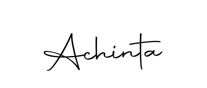 How to make Achinta signature? Autography-DOLnW is a professional autograph style. Create handwritten signature for Achinta name. Achinta signature style 10 images and pictures png