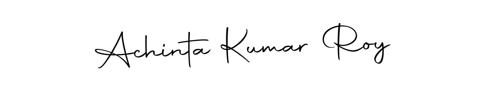 The best way (Autography-DOLnW) to make a short signature is to pick only two or three words in your name. The name Achinta Kumar Roy include a total of six letters. For converting this name. Achinta Kumar Roy signature style 10 images and pictures png