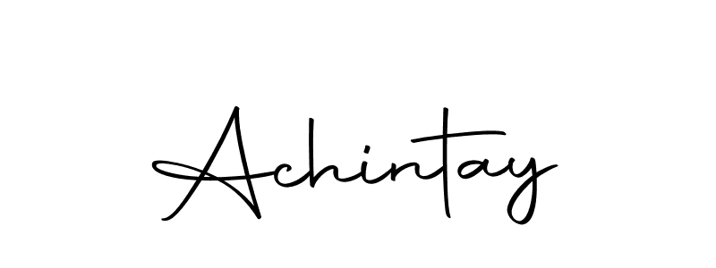 You should practise on your own different ways (Autography-DOLnW) to write your name (Achintay) in signature. don't let someone else do it for you. Achintay signature style 10 images and pictures png