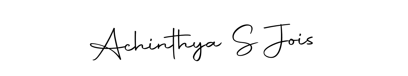 The best way (Autography-DOLnW) to make a short signature is to pick only two or three words in your name. The name Achinthya S Jois include a total of six letters. For converting this name. Achinthya S Jois signature style 10 images and pictures png